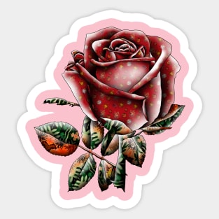 Red Rose Sticker